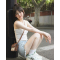 纯欲风白色吊带小背心女夏美背内搭打底性感法式甜辣无袖短款上衣轮播图2