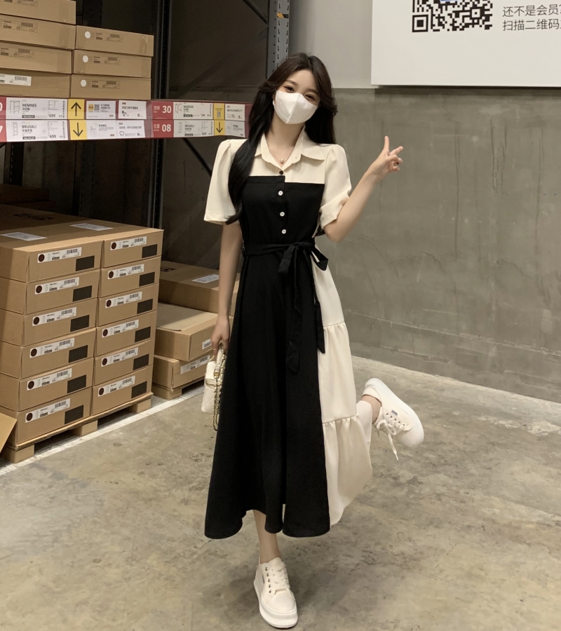 FA14278# 大码女装赫本...