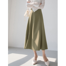 批发垂感西装鱼尾宽松韩版过膝<b class='q'>半身</b>裙女春秋新款黑色中长款裙子