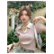 别致绝美夏季法式小众撞色polo领冰丝针织小衫短袖t恤女短款上衣轮播图4
