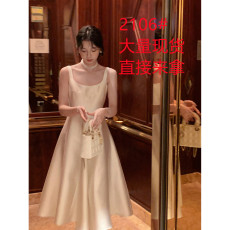 批发鹿阿姨<b class='q'>卓</b>叔叔◆「典则俊雅」高定法式浪漫优雅<b class='q'>连衣裙</b>长款修身显瘦