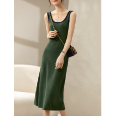 批发无袖针织<b class='q'>连衣裙</b>2026春<b class='q'>夏季</b>新款休闲慵懒显瘦内搭吊带裙子