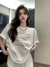 后包领直播2023夏季潮牌ins新款小众设计感chic韩版短袖T恤女上衣