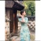 EIA一尧千里江山图新中式复古气质显瘦旗袍连衣裙民国风长裙轮播图5