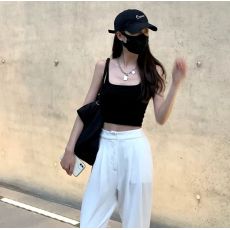 批发CHICHEN/<b class='q'>晨</b>妍  带胸垫一体式 外穿打底小背心