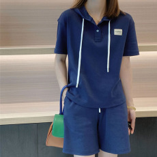 批发时尚网红 夏季<b class='q'>新款</b>炸街套装高级感小个子休闲运动服炸街两件套