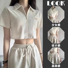 批发网红夏天<b class='q'>新款</b>炸街套装高级时装设计感小香风<b class='q'>短裤</b>设计感两件套女