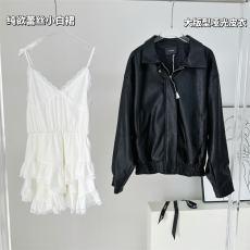 HEYGIRL黑哥 xi皮少女爱自由 定制pu复古黑色皮衣外套女夹克上衣