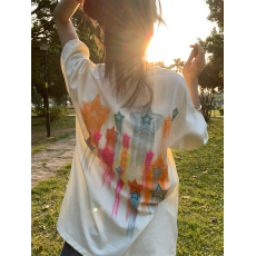 批发特价官图纯棉210克精梳紧密后包领240斤大码发泡印花T恤女