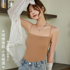 批发小吊带背心女<b class='q'>夏</b>美背一体内衣西装内搭打底抹胸上衣设计感小众外穿