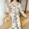 100%纯棉 2023春夏季双层纱布月子服套装孕妇睡衣女喂奶哺乳衣轮播图5