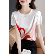 批发实拍◆◆真丝<b class='q'>T</b><b class='q'>恤</b>女2026夏装新款醋酸<b class='q'>短袖</b><b class='q'>T</b><b class='q'>恤</b>设计感冰丝上衣女