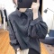 纯棉灯笼袖长袖衬衫女2023春秋季韩国宽松减龄上衣复古打底衫衬衣轮播图2