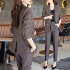 批发高级感小西装外套女小个子春季公务员面试<b class='q'>工作服</b>西服正装职业套装