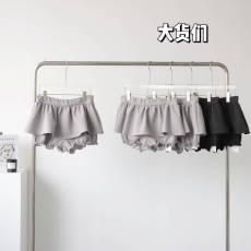 早安樊樊 2023新款韩漫花苞蓬蓬裙裤女甜辣性感休闲韩系a字短裙