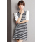 实拍◆现货◆条纹法式连衣裙女2023夏季新款韩版气质设计感裙子潮轮播图3