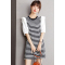 实拍◆现货◆条纹法式连衣裙女2023夏季新款韩版气质设计感裙子潮轮播图4