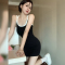 辣妹吊带背心紧身连衣裙女夏季收腰显瘦黑色包臀裙修身打底短裙秋轮播图1