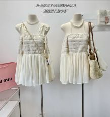 JoyingFeng杜卡斯夏夜甜美网纱雪纺衫女春夏减龄小衫长袖上衣
