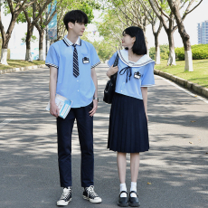 批发大量有货 实拍情侣装合唱演出服毕业服学院风学生班服套装jk制服