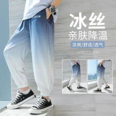 批发童裤2023年新款男童夏季宽松型裤子儿童休闲速干裤中大童防蚊裤潮