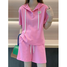 批发官图 连帽休闲<b class='q'>卫衣</b>短裤两件套女夏2026新款欧货时尚洋气减龄套装