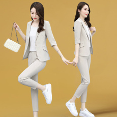 批发依然纯高级感<b class='q'>秋装</b>两件套2026年新款女装时尚气质小个子西装裤套装