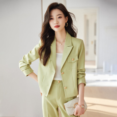 批发西装套装女<b class='q'>春</b>秋2026新款秋小个子职业高级感短款休闲西服外套秋季