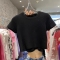 十三行女装版型绝绝子春夏新款万搭单品亲肤舒适休闲短款针织T恤轮播图2