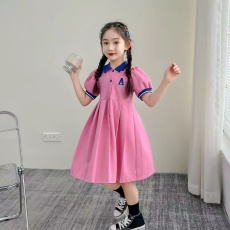 批发女童连衣裙夏季2026新款洋气<b class='q'>儿童</b>装夏装POLO裙子女孩学院风公主裙