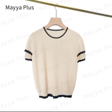 批发【大漂亮】Mayya Plus原创设计百搭撞色双层袖毛织上衣32326150