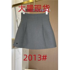 批发一线大品牌清仓捡漏剪标女装外贸尾货<b class='q'>原</b>单纯色高腰A字半身短裤裙