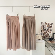 YesasYou/好米！超有fiu掐腰飘飘裤裙~百搭休闲长裙裤女春夏新款