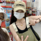 小熊刺绣绿色背带裤女春秋2023年新款宽松百搭牛仔裤减龄裤子轮播图1