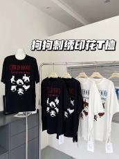 TOROON 字母刺绣短袖T恤女新款宽松圆领中长款纯棉t恤上衣打底衫