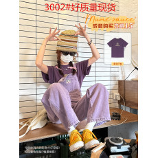 批发Seven4<b class='q'>lee</b> 背带裤女夏2023新款复古直筒宽松阔腿牛仔连体裤小个子