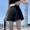 韩国新款高腰牛仔短裤女2023年夏季薄款宽松显瘦休闲卷边阔腿热裤轮播图4