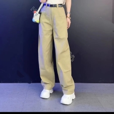 批发2023春夏新款时尚<b class='q'>百搭</b>休闲长裤休闲裤直筒裤女生裤显瘦简约