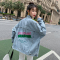 实拍牛仔外套女2023年秋季新款刺绣韩版宽松原宿bf风复古夹克上衣轮播图2