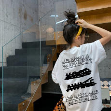 批发<b class='q'>女</b><b class='q'>童</b>纯棉短袖t恤2023夏季新款潮牌洋气中大儿童夏装宽松亲子上衣