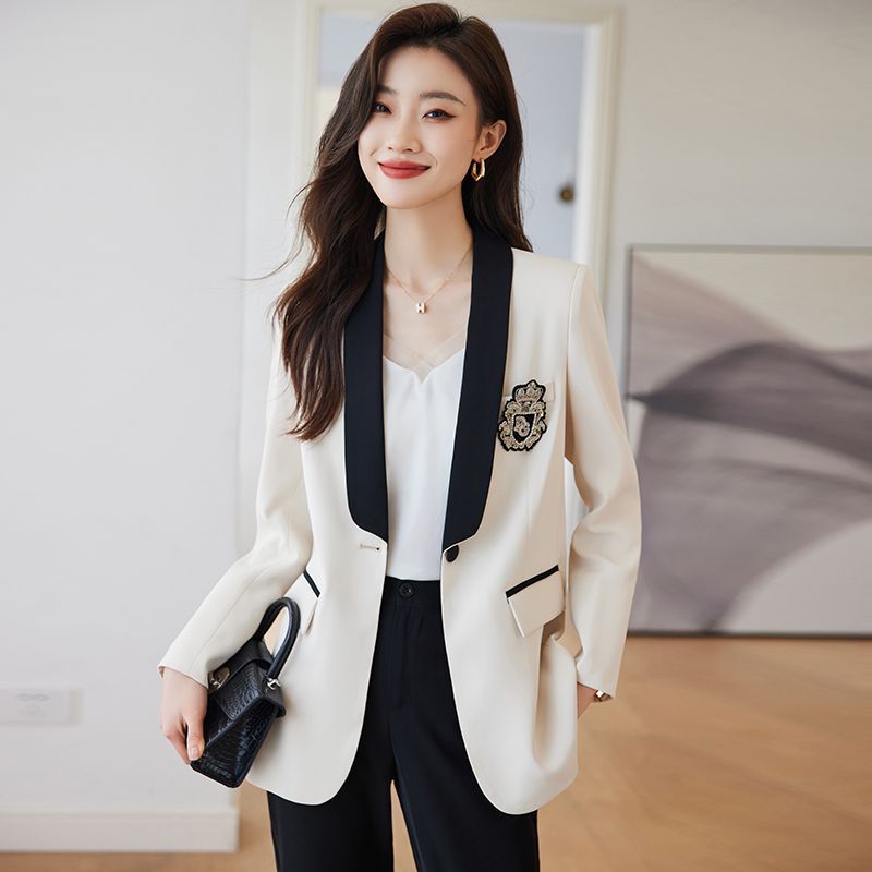 작은 샤넬 스타일 정장 여성 코트 봄 2026 새로운 작은 키 캐주얼 고급 센스 올해 인기 정장 맨위