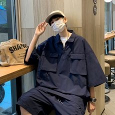 批发新款标准纯色时尚<b class='q'>衬衫</b>气质长袖文艺男ins潮慵懒潮流冬季青春流行