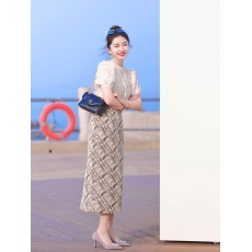 批发2023年早夏季新款设计感小众系带女士法式白色<b class='q'>衬衫</b><b class='q'>牛仔</b>半身裙套装