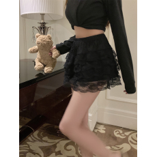 批发实拍 甜美小心机蕾丝蛋糕裙<b class='q'>打底裤</b>安全裤可外穿防走光春夏新款