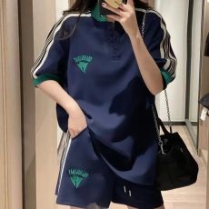 批发夏季套装女宽松时尚短袖短裤 大版ins潮牌美式欧货运动休闲两件套
