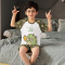 男童睡衣夏季薄款纯棉儿童空调服小男孩夏款中大童家居服短袖套装轮播图4