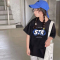 *纯棉后包领短袖儿童孩夏季中小孩男女童装T恤100%精梳棉轮播图3