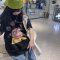 *纯棉后包领短袖儿童孩夏季中小孩男女童装T恤100%精梳棉轮播图3