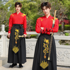 批发原创腾龙汉<b class='q'>服</b>中国风男女同款武侠<b class='q'>学生</b>日常<b class='q'>班</b><b class='q'>服</b>团<b class='q'>服</b>成人礼<b class='q'>服</b>