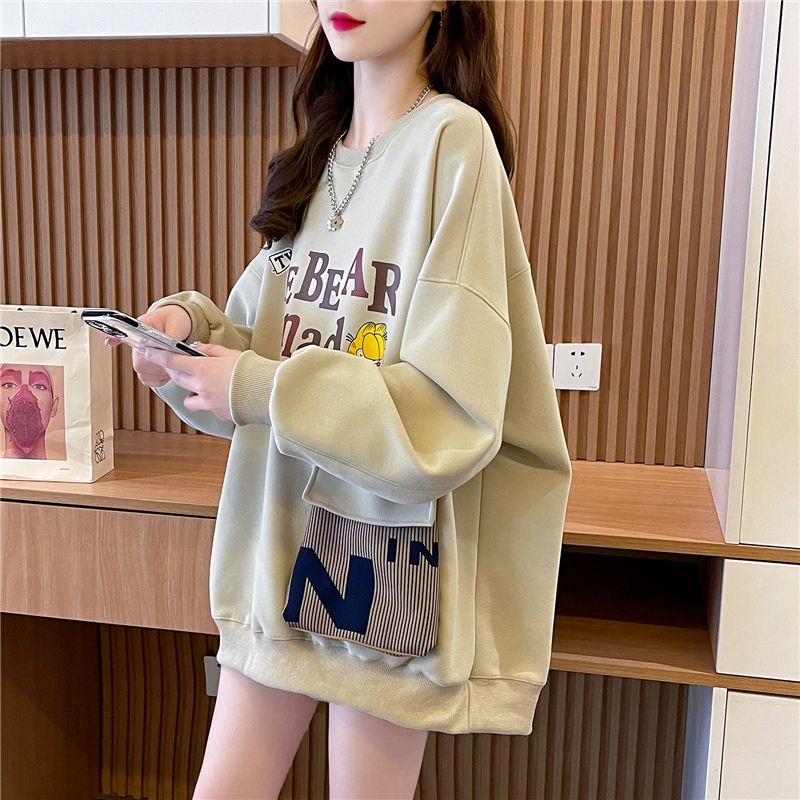 280 그램 사선 무늬 물고기 규모 봄 가을 얇은 스타일 후드티 여성 빅 사이즈 여성 의류 디자인 센스 다용도 재킷